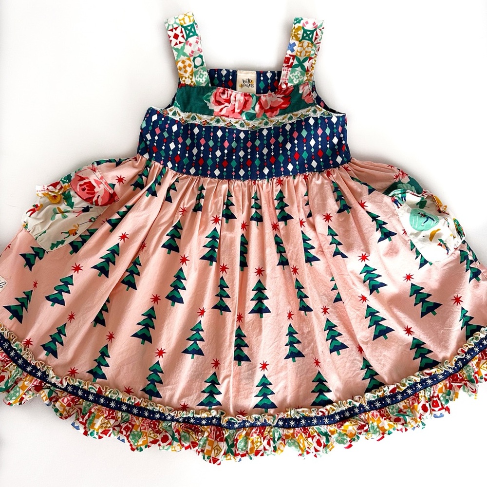 Wildflower Holiday/Christmas Dress. VGUC Size 4